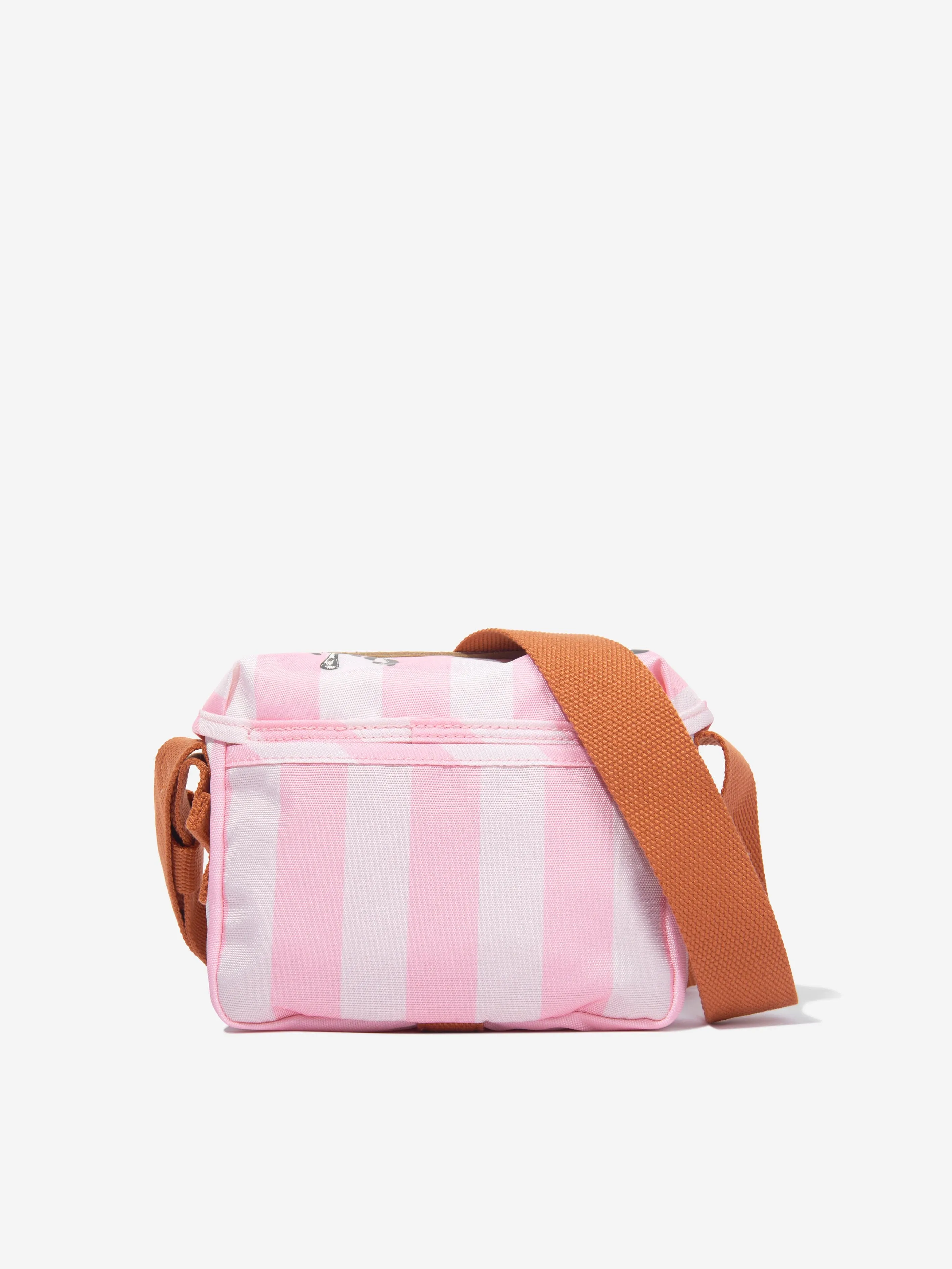 Acne Studios Kids Striped Messenger Bag in Pink