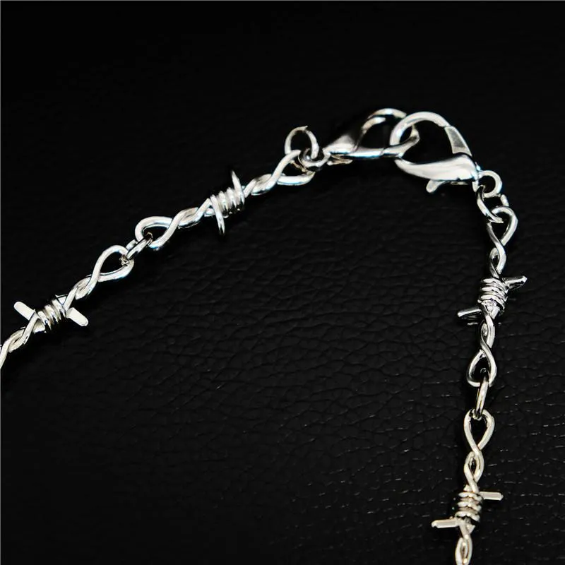 Badass Silver Mens Thorns Pants Chain Biker Wallet Chain Long jeans chain jean chains For Men