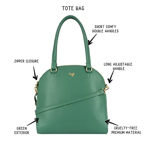 Baggit Women's Bowling Handbag - Large (Green)