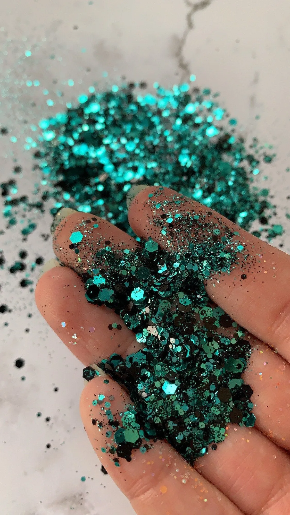 BLACK DIAMOND chunky glitter polyester chunky mix cosmetic glitter holographic glitter