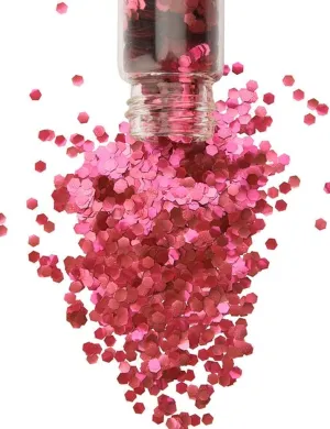 BLUSH RED BIODEGRADABLE GLITTER