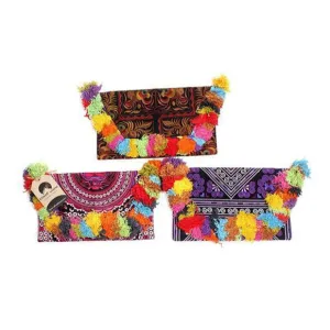 BUNDLE: 3 Piece Multicolor Fringe Clutch Envelope Bags