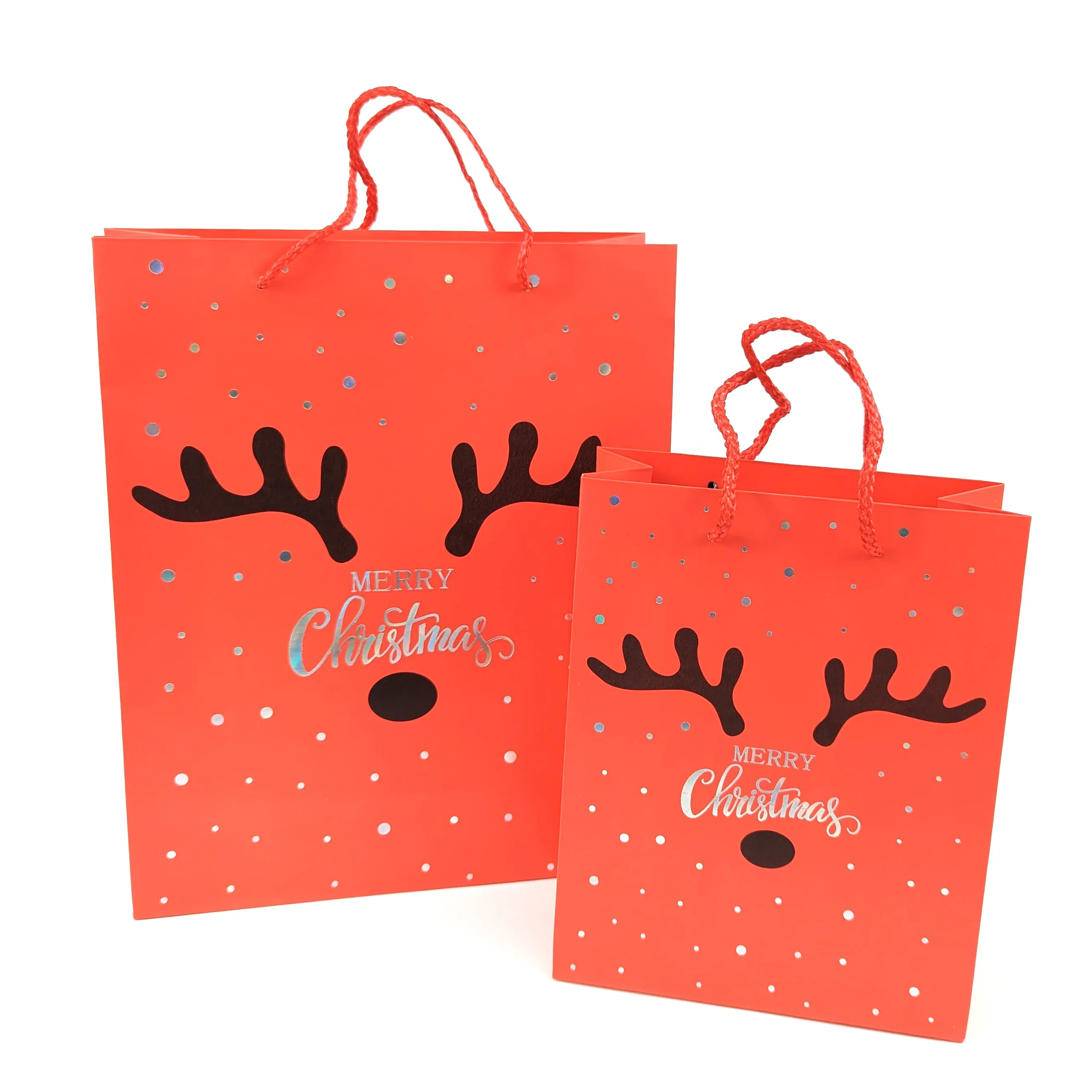 Christmas Reindeer Gift Bag | 3 Large & 3 Regular