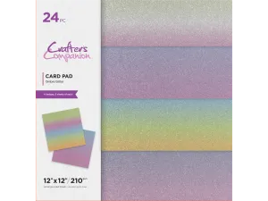 Crafter's Companion - 12" x 12" Card Pad - Ombre Glitter