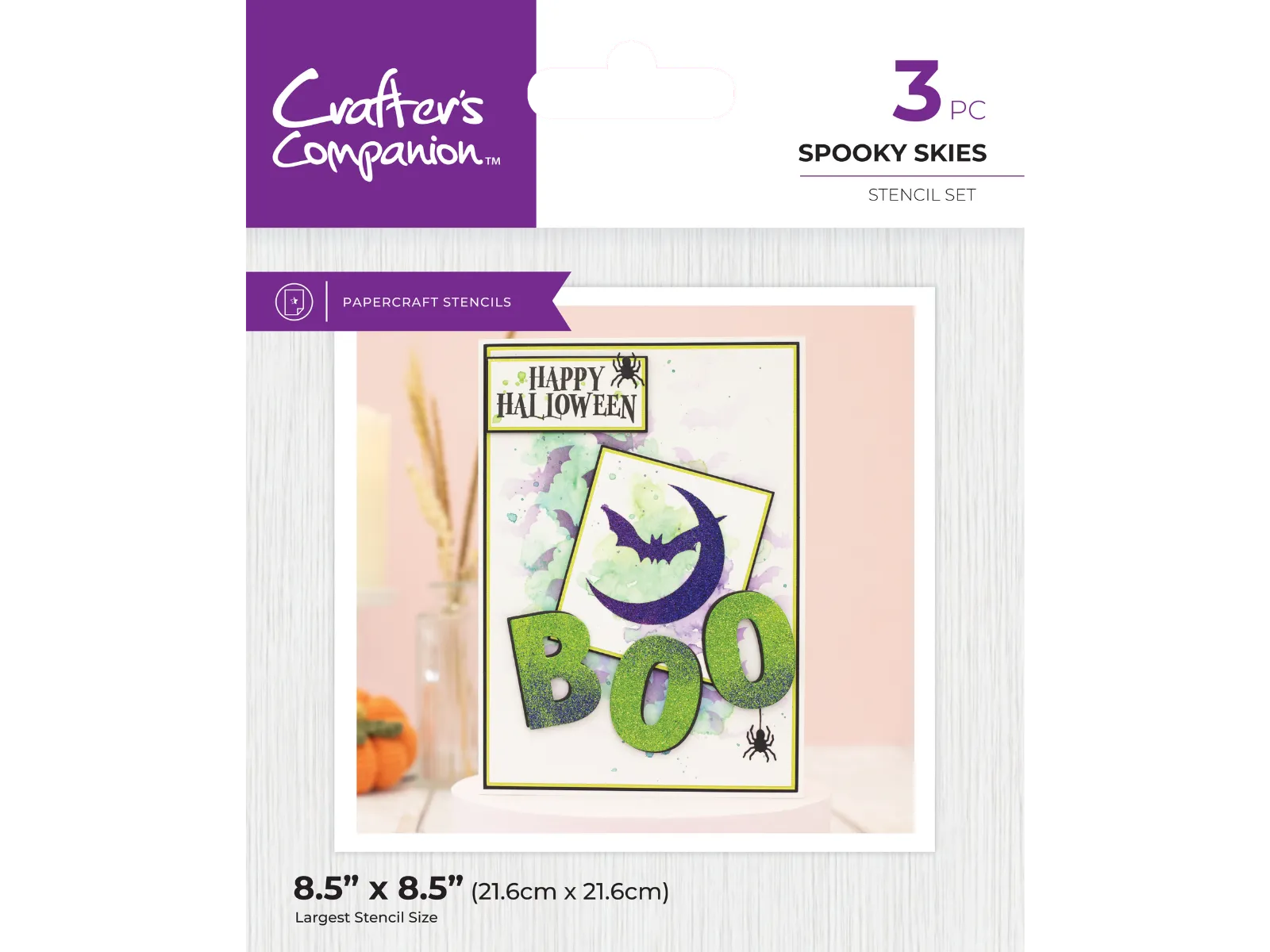 Crafter's Companion Fall Glitter Pastes & Stencils SHOWSTOPPER