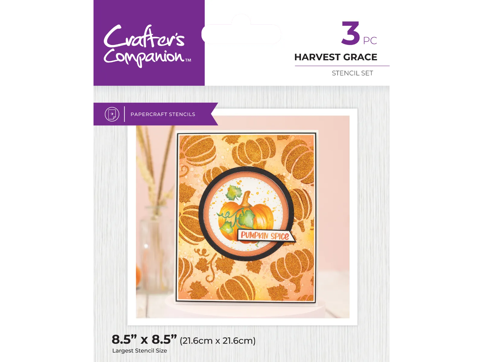 Crafter's Companion Fall Glitter Pastes & Stencils SHOWSTOPPER