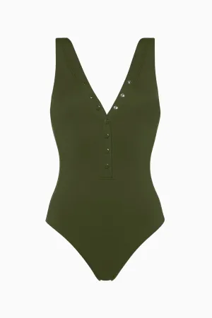 ERES Icone Full Piece Swimsuit - Khaki