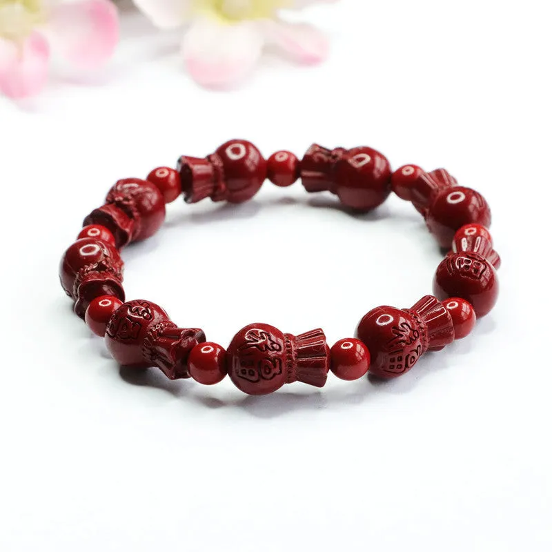 Fortune's Favor Cinnabar Stone Bracelets