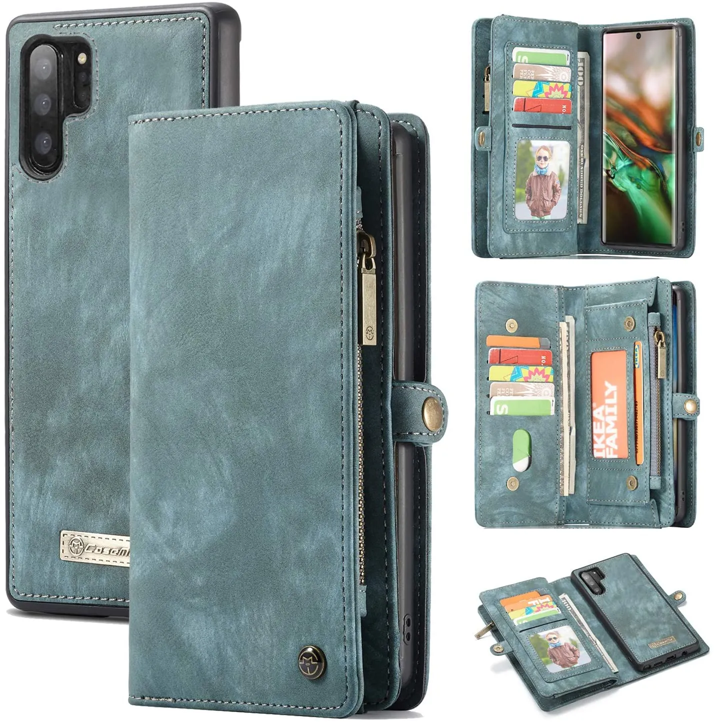 Galaxy Note 10 Plus Wallet Case |  Leather Note 10 Plus Wallet Case