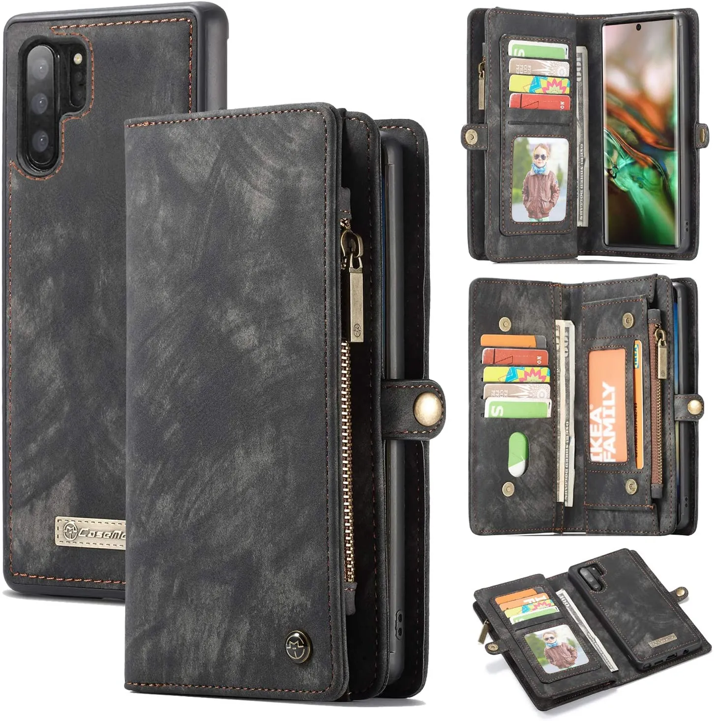 Galaxy Note 10 Plus Wallet Case |  Leather Note 10 Plus Wallet Case