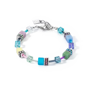 GeoCUBE® Iconic bracelet silver-ice pastels