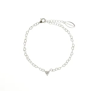 Georgini Sweetheart Heart Chain Bracelet- Silver