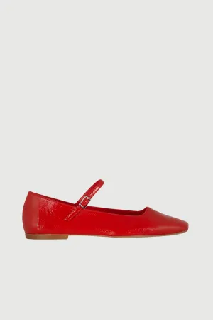 Julieta Mary Janes in Red Patent Leather