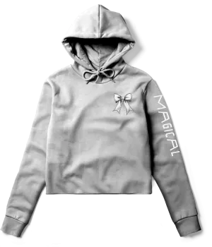 Magical Bow Hoodie – A Touch of Silver Elegance