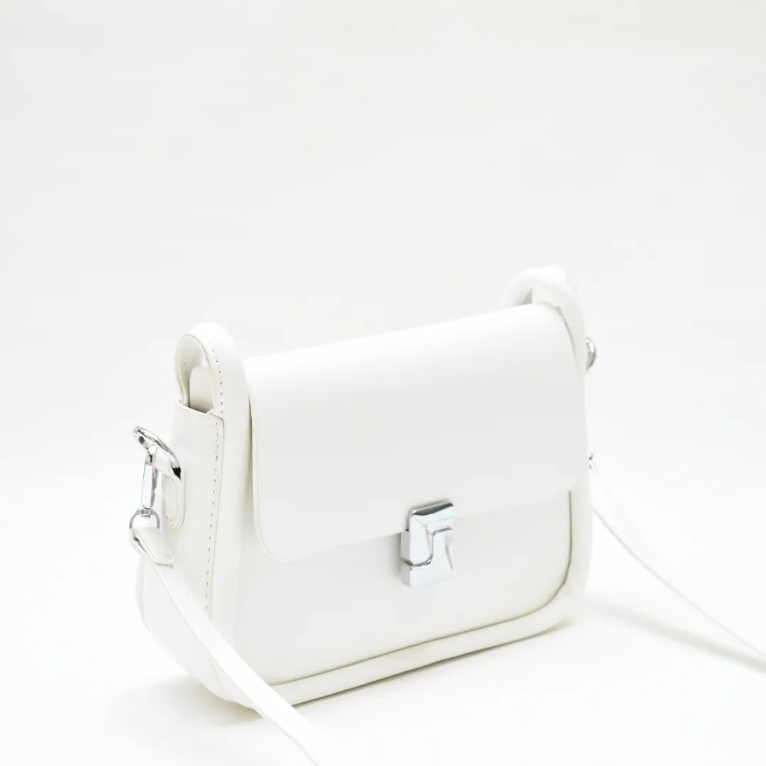 Modern Elegance Crossbody Bag White