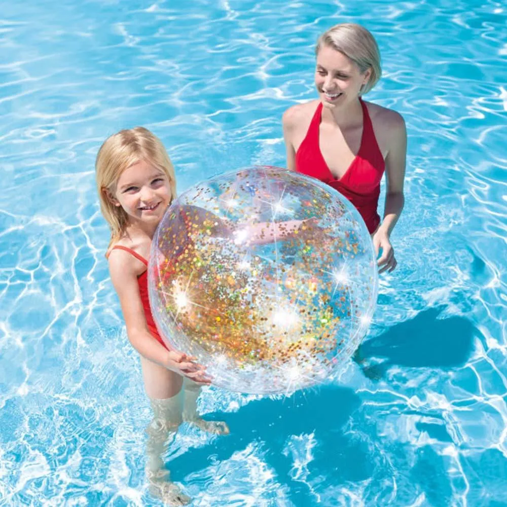 (NET)Intex Transparent Glitter Beach Balls