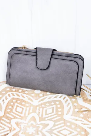 NGIL The Essentials Gray Faux Leather Wallet