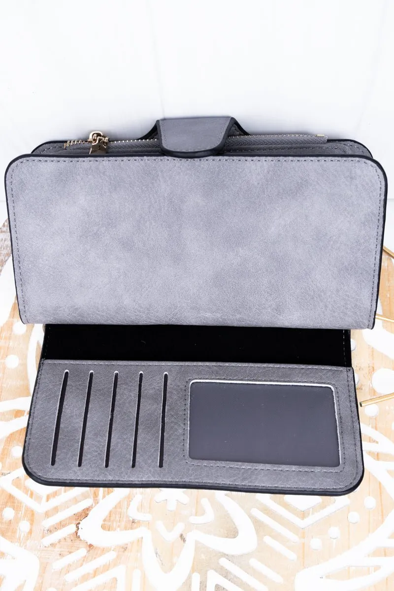 NGIL The Essentials Gray Faux Leather Wallet