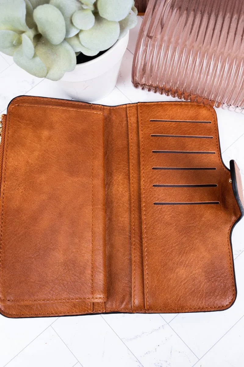 NGIL The Essentials Light Brown Faux Leather Wallet