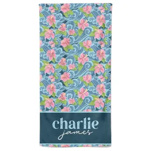 Ohana Personalized Kids Beach Towel