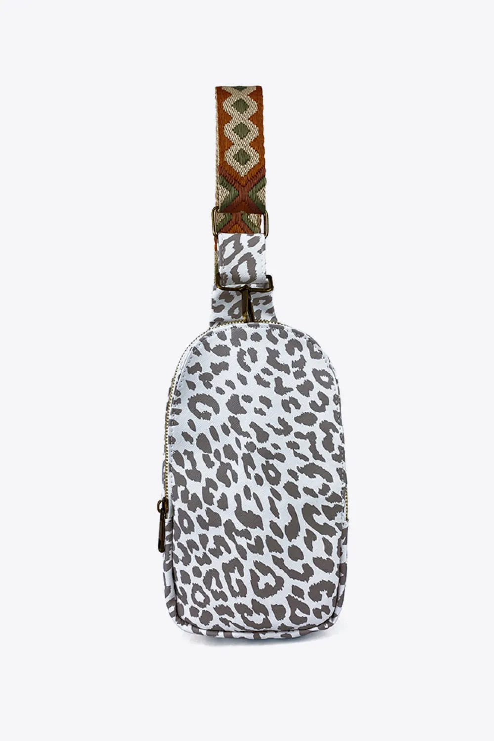 Printed Animal Print PU Leather Sling Bag Cheetah Leopard Cow Sunflower