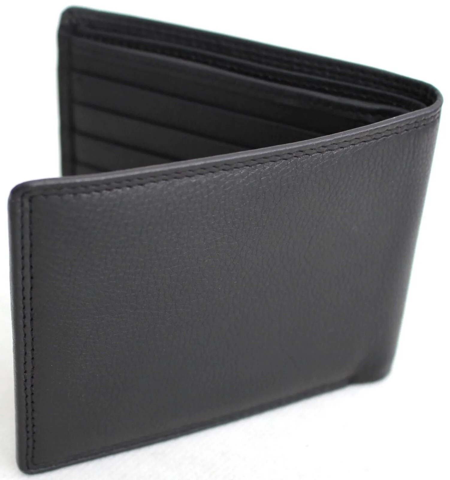 Quality Leather Wallet. Colour: Black. FREE KEY CHAIN. Style No: 11022. Hide & Chic