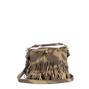 Saint Laurent YSL Emmanuelle Fringed Shoulder Bag