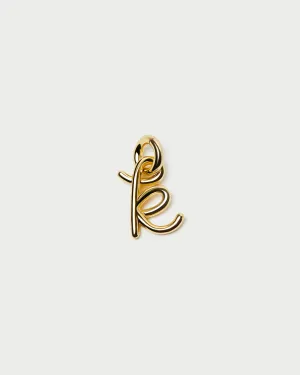 Small Gold Letter "K" Charm