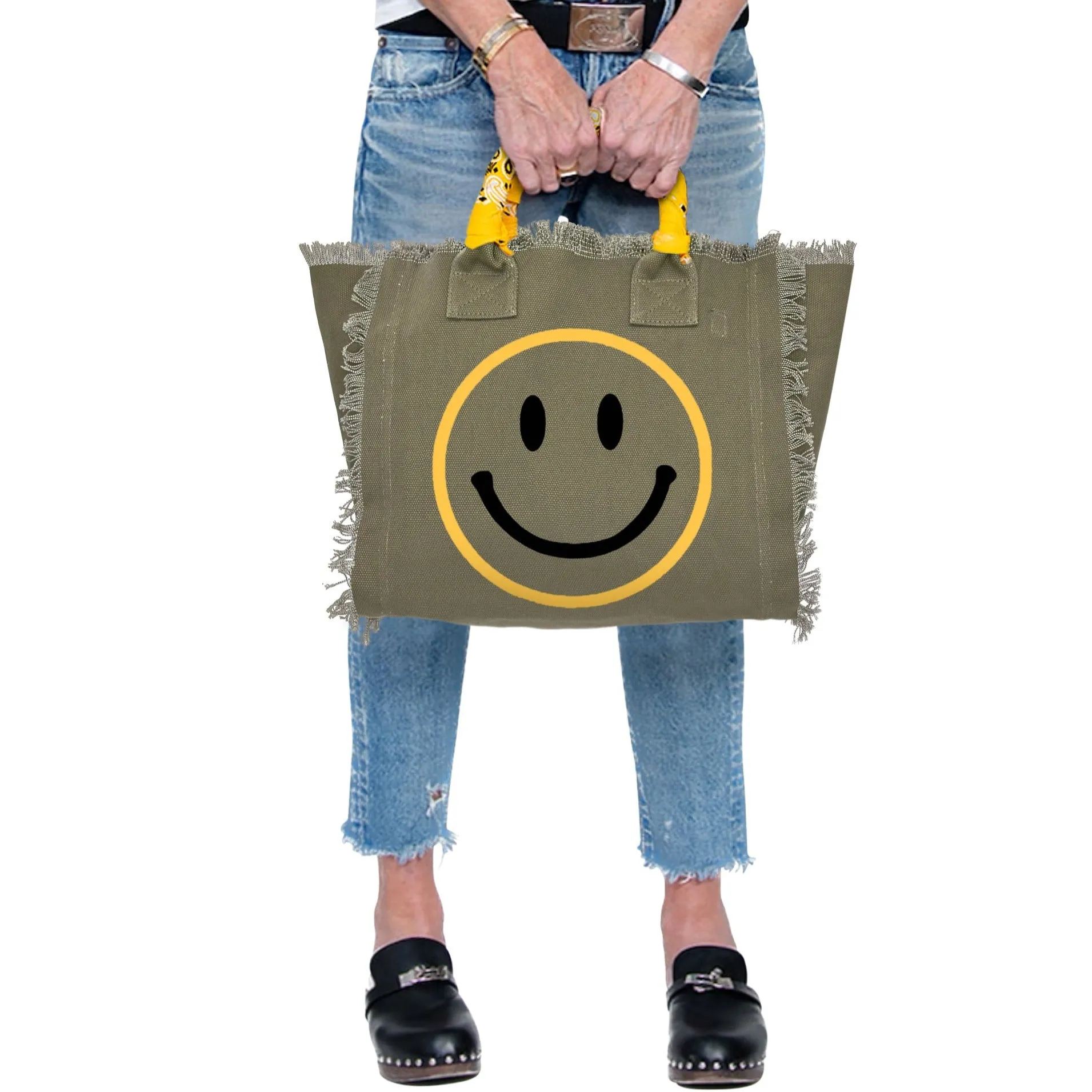 Smile Original Fringe Canvas Bag