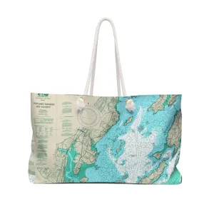 The Portland Tote, Nautical Chart Tote of Portland Harbor