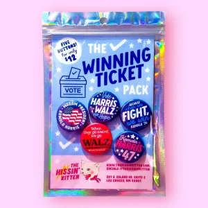 The Winning Ticket Pack Buttons