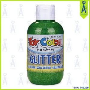 TOY COLOR MAGIC GLITTER BOTTLE 250ML GREEN